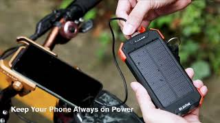 BLAVOR Solar Charger Power Bank [upl. by Adihaj620]