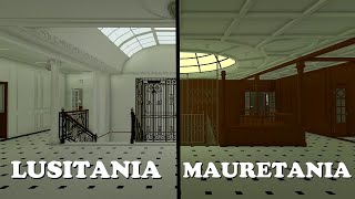 Lusitania vs Mauretania comparison [upl. by Htir]