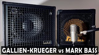 Gallien Krueger Fusion 112 Combo VS Mark Bass Mini CMD 121P [upl. by Nonnad716]