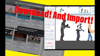 How To download and import Stick figures to Sticknodes iOS 13 tutorial [upl. by Mastat]