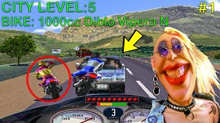 Road Rash Pacific Coast Highway LEVEL 2 [upl. by Trilby]