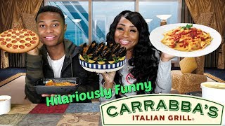 Carrabbas Italian Grill With Its Darius [upl. by Nnylireg316]