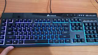 How to Change The Light Color On Corsair K55 Keyboard [upl. by Larissa354]