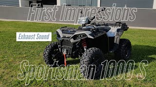 2021 Polaris Sportsman 1000 S  First Impressions amp Exhaust Sound  Baffle Removal [upl. by Latreese]