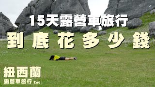 【紐西蘭】15天露營車旅行到底花費多少 超帥的紐西蘭巨石陣  New Zealand 露營車旅行 The End [upl. by Kcoj]