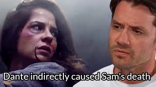 General Hospital Spoilers  Dante made a huge mistake indirectly causing Sams death [upl. by Renraw691]