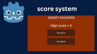 godot shooter part 11 cara buat score system [upl. by Lamont444]