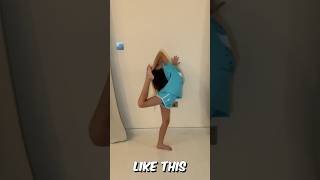 Leg to head flexibility challenge in gymnastics [upl. by Priestley]