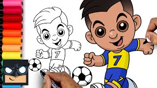 How To Draw Cristiano Ronaldo [upl. by Pevzner]