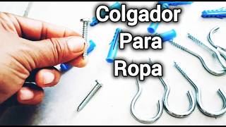 Como instalar un colgador de ropa doble fácilrapido y práctico [upl. by Cheri]