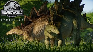 Stegosaurus  All Skins Showcased  Jurassic World Evolution [upl. by Anyr]