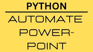 Python  Automate Powerpoint with win32comclient [upl. by Nyllij]