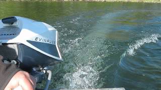 1963 Evinrude fisherman 55hp outboard motor [upl. by Dranik]