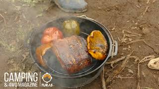 Camp Cooking with Petromax Cast Iron Dutch ovens [upl. by Odrautse]