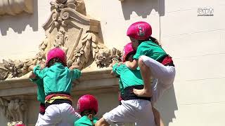 Castellers de Vilafranca  7 de 8  Fires de Maig 2023 [upl. by Doralia]