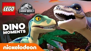 11 Best Dino Moments from LEGO Jurassic World 🦕  Nick [upl. by Quinta213]