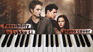 Possibility  Lykke Li piano cover new moon soundtrack  Maria Dorri Violinist [upl. by Kidder]