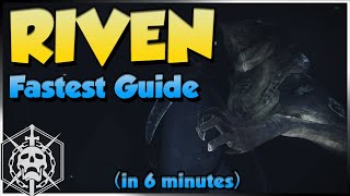 Riven Guide Defeat Riven of 1000 Voices in 6 minutes  Last Wish Raid Tutorial Legit [upl. by Auberon376]