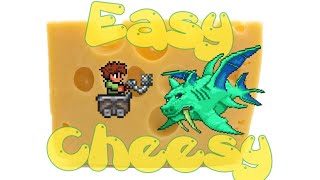 How to cheese Duke Fishron PREMECH BOSS  14 super easy [upl. by Urba]