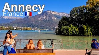 Annecy 🇫🇷 ☀️  4k  Dream Destination in Europe Visite à pied de la plus belle ville de France 🌹🌻 [upl. by Nonnahs]