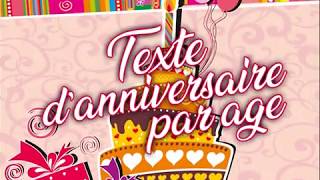 Texte danniversaire par age jusqu’à 6 ans [upl. by Anitsuj]