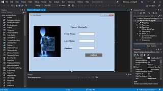 How to create windows form application in visual studio 2019 [upl. by Odlavso]