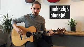 Makkelijk BLUES LIEDJE op gitaar voor beginners [upl. by Mowbray]