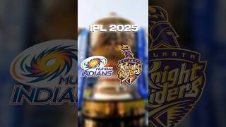 MI VS KKR IPL 2025 COMPARISON II shorts viral youtubeshorts [upl. by Schiffman]