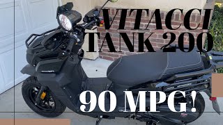 Vitacci Tank 200 EFI Scooter [upl. by Nnayllehs]