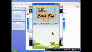 Game of Catching egg using Processing [upl. by Lorac]
