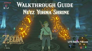 Breath of the Wild  Zoras Domain  Neez Yohma Shrine Guide [upl. by Etteb410]