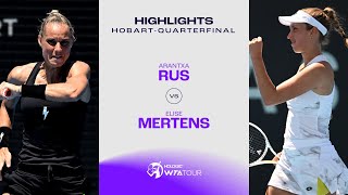 Elise Mertens vs Arantxa Rus  2024 Hobart Quarterfinal  WTA Match Highlights [upl. by Ferree]