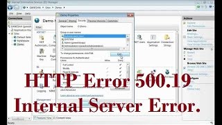 HTTP Error 50019  Internal Server Error The requested page cannot be accessed  Solution 1 [upl. by Yousuf]