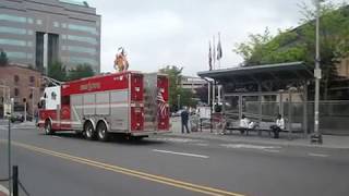 Trenton FD Rescue 1 with Air Horn Blast [upl. by Eudocia591]