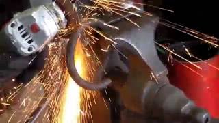 Forging hardening and tempering a cold chisel from coil spring [upl. by Petula591]