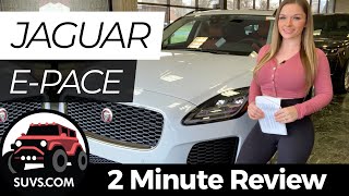 2020 Jaguar EPACE  2 Minute Review  SUVScom [upl. by Marian]