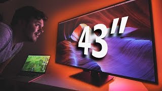 43quot 4K Monitor  Is This TOO BIG for Gaming [upl. by Herv]