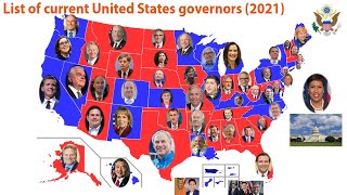 2021 List of current United States governors [upl. by Nylessej160]