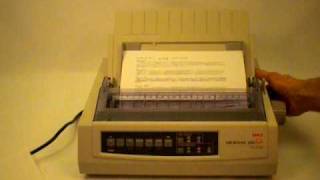 Sold OKI Microline 320 Turbo Dot Matrix Impact Printer [upl. by Zitah]