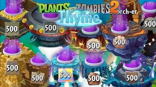 Every other world and pretty much all of them  lvl 500 endless showcase  PvZ 2 Thyme [upl. by Carlin]