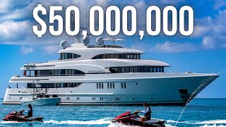 Inside a 50000000 Luxury SuperYacht  201 Lurssen Super Yacht Tour [upl. by Truscott878]