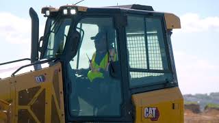 Cab Interior on the Next Generation Cat® D1 D2 and D3 Small Dozers [upl. by Elletsyrk]