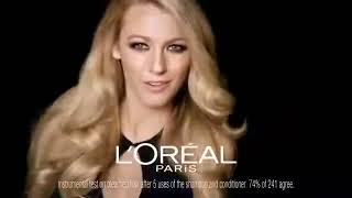 Blake Lively LOréal Paris Elvive Fibrology Thickening Shampoo Conditioner commercial [upl. by Anwahsat]