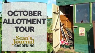 Cottage Garden Allotment October Tour [upl. by Alsworth993]