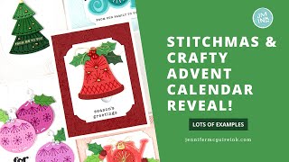 SPOILER Spellbinders 12 Days of Stitchmas amp Crafty Advent Calendar REVEALS  Cards [upl. by Namus]