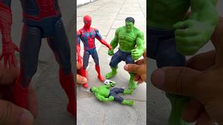 Spiderman and Hulk saves his Son from Joker  Marvel Toys hulk marveltoys spiderman [upl. by Gwenette906]