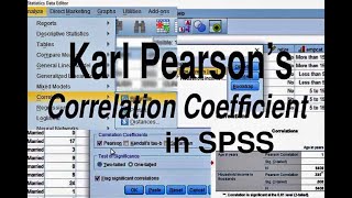 Calculate Correlation Coefficient in SPSS [upl. by Rivi]