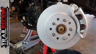 Jeep Wrangler Big Brake Install  Is It Worth It [upl. by Nallek]