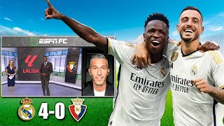 Real Madrid vs Osasuna 40 POST MATCH REACTION [upl. by Oiramrej132]