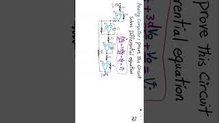 Analog Computer solving differential equation with Op Amp [upl. by Anitnatsnok]